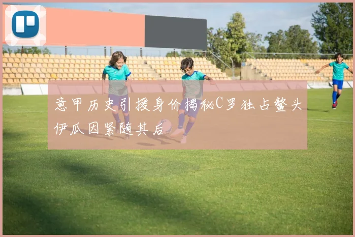 意甲历史引援身价揭秘C罗独占鳌头伊瓜因紧随其后